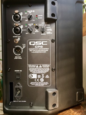 QSC CP8 Speaker Back with Inputs